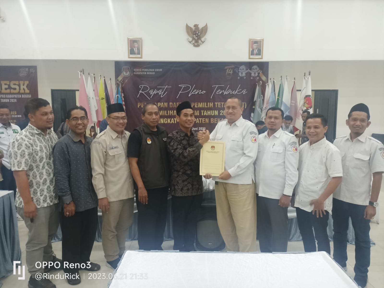 KPU Kabupaten Bekasi Tetapkan DPT Pemilu Tahun 2024